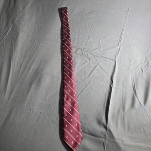 Sears Burgundy Tie with White Dots